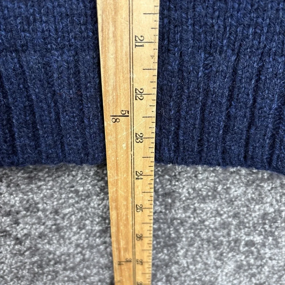 L.L. Bean Lambswool Fair Isle Sweater Womens Small Petite Nordic Knit Fisherman - Picture 9 of 10